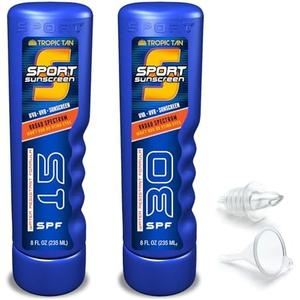 GoPong Sport Bottle Sunscreen Flask  1 Pack, Includes Funnel and Liquor Bottle Pour Spout