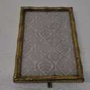 Creative Co-Op Metal and Reclaimed Wood Photo Frame, Gold (4" x 6")
