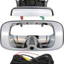 Backup Camera Tailgate Handle Rear View Camera Liftgate Latch Handle Chrome Compatible with 1999-2007 Chevrolet Chevy Silverado,GMC Sierra 1500 2500 3500 HD