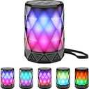 LFS Portable Bluetooth Speakers, Night Light Waterproof, Lightweight Portable Speakers for Travel, Pool, Beach, Biking, Kayak, Gifts for Kids, Women