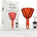 Jar Opener for Weak Hand & Seniors with Arthritis BY HPBIZ With Wine&Bottale Opener (RED)