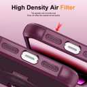 Hocase for iPhone 14 Pro Case 6.1", with Magnetic Ring Stand [Compatible with MagSafe] [Military Grade Protection] Slim Shockproof Translucent Protective Phone Case - Wine Red