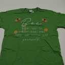 Bee Happy Kind Brave Humble Smart Positive Bumblebee Womens T shirt Color/Kelly Green, Size Large