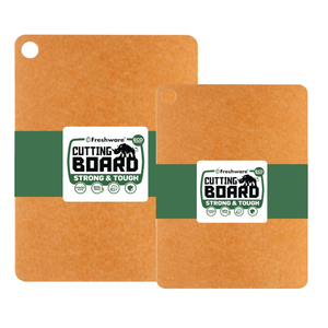 Freshware Wood Cutting Boards for Kitchen, Dishwasher Safe, Medium 12" x 9" and Large, 15" x 11.25", Set of 2, Natural