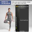 Extra Large Yoga Mat for Men, 79"x40"x8mm Thick, Oversized Non-Slip TPE Workout Mat for Home Gym, Lightweight (3.5 lbs) Anti-Tear Fitness Exercise Mat for Tall Users