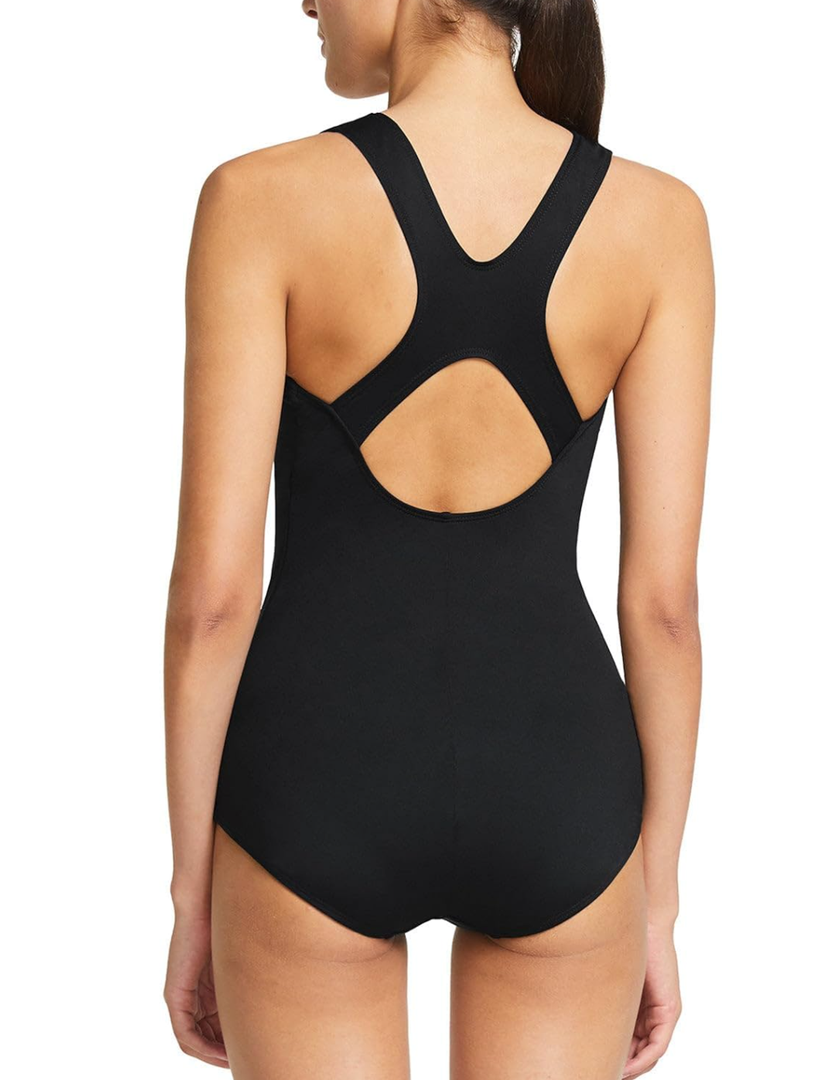 baleaf Women's Racerback Athletic One Piece Modest Bathing Suit, M