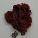 Red Short Curly Wig, Brown Short Curly Wig With Buns, Halloween Costume Wigs For Women