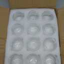 12pcs Clear Glass Tealight Candle Holder, Round Votive Candle Holders, Small Bowl Candle Holder Bulk for Wedding Table Centerpieces Home Decor