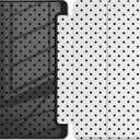 MEEgoodo Case for Samsung Galaxy Tab A11 Plus 2026/A9 Plus 11 inch 2024, Tablet Case with Transparent Acrylic Back Shell + Trifold Stand + Auto Wake/Sleep, Poka Dot Black