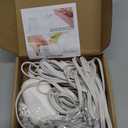 delilyn 25FT Outdoor Power Adapter for WYZE Cam V4, Cam OG/V3/V3 Pro, L-Shape Micro USB Extension Cable for WYZE Cam Pan V3, Replace for WYZE Plug, IP67 Waterproof Flat Cable Charge Your Camera (White)