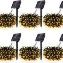 [6 Pack] Solar String Lights for Outside, 236 FT 600 LED Solar Twinkle Light Outdoor with 8 Modes & Memory Function, Waterproof Chrismas Lights for Xmas Tree Party Decorations