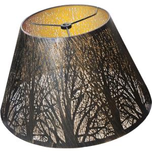 Antique bronze gold lamp shade,black large lamp shade, metal lamp shade,Living Room,decorative lamp shades,7" top x 13" bottom x 7.8" high - fits lampshades for floor lamps, lampshades for table lamp