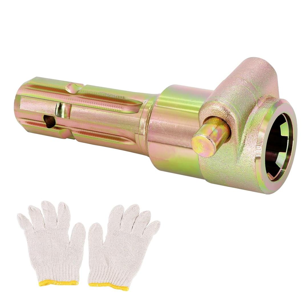 Upgraded PTO Shaft Extender for Tractor, 1-3/8" 6 Spline Male & Female Alloy Steel Quick-Connect Adapter for Bush Hog Kubota Snow Blower Finish Mower