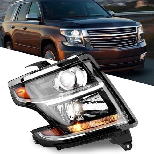 YEHERIT HID Headlight Assembly 84582598 Compatible with Chevy Tahoe/Suburban 2015-2020 Front Right Passenger Side Headlamp Not Halogen Replace# GM2503406 84294341 22783092
