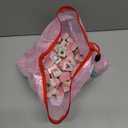 Soulchen Kaleidoscope Mahjong Tile Set 160 Mahjong Tiles 1.2'' Pink American Mahjongs Tile Set with Mahjongs Bag (Bamboo)