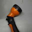 Garden Hose Nozzle Sprayer 10 Watering Patterns Spray Nozzles Heavy Duty Hose Head Lightweight Hose Attachment Orange