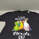 I Just Really Like Birds Parrot Cockatoo Budgerigar T Shirt T-Shirt Size L