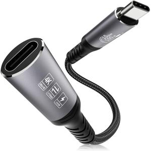 USB C Extension Cable 1.5FT - 10Gbps Data Transfer, 100W Fast Charging, 4K Video Support, Compatible with MacBook Air M2 Pro, iPad Pro, iPhone 16 Series, and More