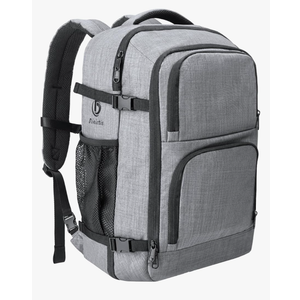 Dinictis 40L Travel Backpack Carry on Flight Approved, Backpack Suitcase for Travel, Personal Item Travel Bag fits 17 inch Laptop- Grey
