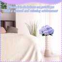 Hotop 12 Pieces Spring Artificial Hydrangea for Wedding Faux Fake Silk Hydrangea Flowers with Stems for Birthday DIY Bouquet Home Decorations Flower Arrangement Supplies(Blue Violet)