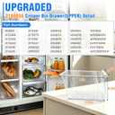 Upgraded 2188656 (Upper) Fridge Crisper Drawer & 2188664 (Lower) Crisper Bin Refrigerator Drawer Replacement Compatible with Kenmore Whirlpool Refrigerator Drawers Parts - WP2188656, WP2188664