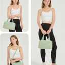 Ceneda Small Gym Bag for Women, 12 inch Mini Gym Bag with Wet Pocket, Lightweight Tote for Gym, Sport, Workout - Green