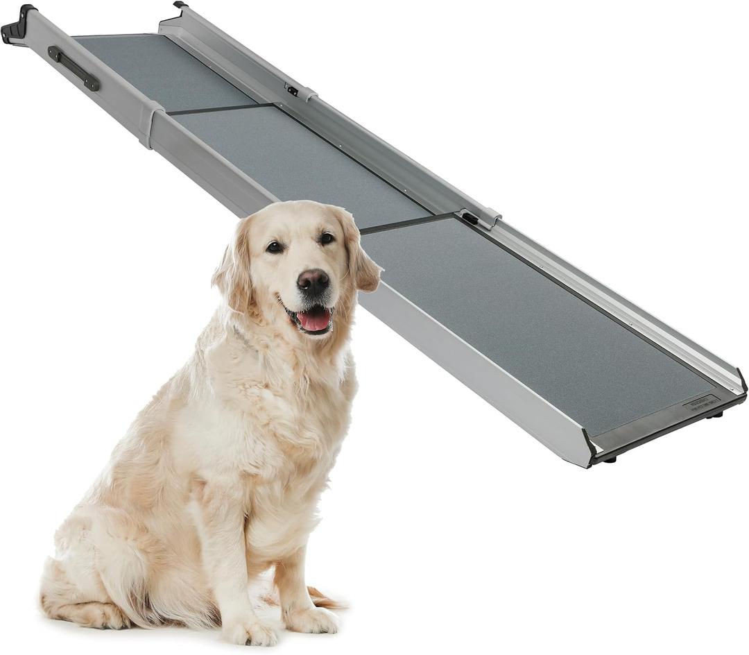 PetSafe Happy Ride Compact Telescoping Dog Ramp, Portable Pet Ramp for Cars, Trucks & SUVs with Adjustable Sizing