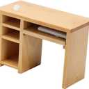 Toyvian Dollhouse Computer Desk Miniture House Furniture Desk Decoration Vintage Home Decor Set 1 12 Scale Writing Desk Mini House Accessories Miniature Wood Table Mini House Decoration