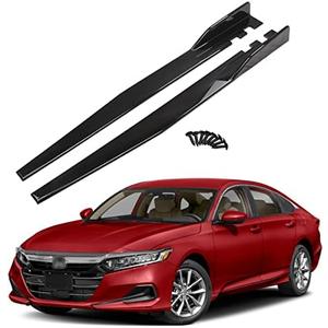Side Skirt Compatible with 2018 2019 2020 2021 2022 Accord 46" Side Skirt Extension Rocker Panel Splitter Gloss Black