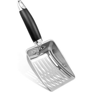 Stainless Steel Cat Litter Scoop,Metal Cat Litter Scoop,Kitty Metal Scooper,Sturdy Mesh Scooper
