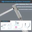 3-in-1 Bidet Attachment with Handheld Sprayer for Toilet, Ultra-Slim Non-Electric Cold Water Bidet, Dual Nozzle (Feminine/Rear Wash) with Adjustable Water Pressure Control, White