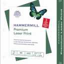 Hammermill Premium Laser Print Paper, 24 lb Copy Paper, 8.5 x 11 Letter Size, 3 Hole - 1 Ream (500 Sheets) - 98 Bright