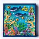 TG BLOCKS Micro Brick Ocean World Building Set, 3D Wall Art Home Office Decoration or Table Display, Creative Building Craft Set, Ideas Gift Building Toy for Adults,Teens Ages 8+ Kids