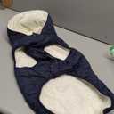 Fleece Hoodie, Windproof Waterproof Coat, Winter Warm Jacket, Cold Weather Pet Apparel Clothes Vest for Small Medium Large Dogs (2XL, Blue)