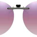CAXMAN Cat Eye Clip On Sunglasses for Women Polarized Lens Compact Fit Non Flip Up