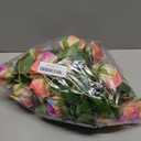 Hotop 20 Pcs Artificial Rose Flowers with Long Stem,Real Touch Silk Realistic Plastic Bouquet Roses Bulk for Home Decor Bridal Wedding Party Table Centerpieces Decorations(Rainbow)