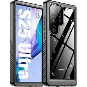Nineasy for Samsung Galaxy S25 Ultra Case Waterproof [IP68 Underwater][Built-in Screen & Lens Protector][12FT Shockproof] 360 Full Body Heavy Duty Protective Phone Case for Galaxy S25 Ultra 5G 6.9''