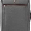 Travelpro Platinum Elite Softside Expandable Checked Luggage, 8 Wheel Spinner Large Suitcase, TSA Lock, Men and Women, Vintage Grey, Checked Large 29-Inch