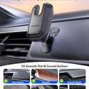 pop-tech Car Phone Mount for Socket Grip, Strong Sticky Cell Phone Holder for Auto Dashboard, Adjustable Adhesive Car Mount Compatible with Thick Wallet Grip Card Holder for iPhone Samsung