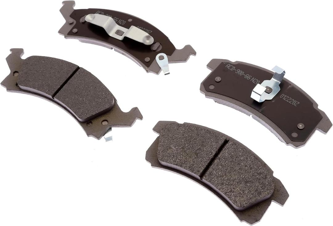ACDelco Silver 14D506CF1 (19391221) Ceramic Front Disc Brake Pad Set with Bushings