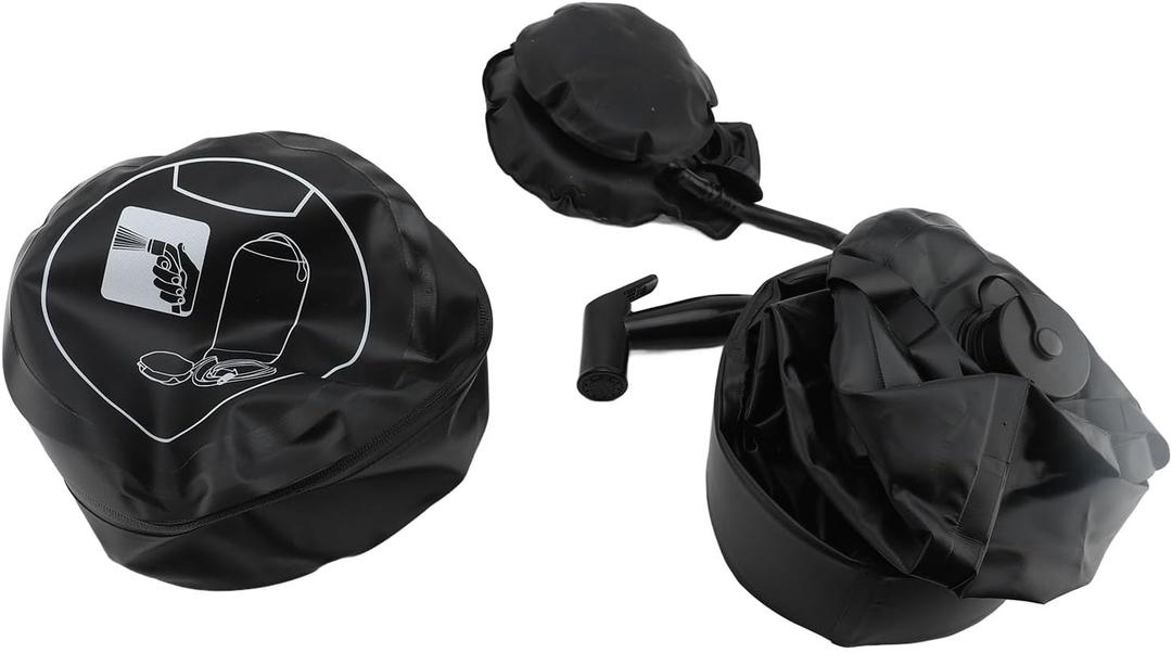 11L Outdoor Shower Bag Automatic Inflatable Shower Bucket Folding Shower Bag for Showering Car Washing