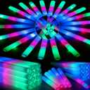 44 PCS Foam Glow Sticks with 3 Modes Colorful Flashing, Foam Light Up Sticks, LED Light Sticks, Glow Sticks Party Pack for New Year, Wedding, Raves, Concert, Christmas