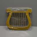 Boao Angel Harp Wooden Christmas Costume Accessory Gold Wooden Angel Harp for Christmas Theme Party 10.63 x 8.46 x 0.59 Inches