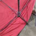 9 FT Patio Umbrella for Outdoor, Outdoor Umbrella with Push Button Tilt and Crank, Outdoor Patio Umbrellas with 8 Sturdy Ribs for Market, Garden, Deck, Backyard, Pool (Red)