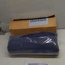 Cot Mattress Topper (Improved Thickness), Foam Quilted Pads for Camping, Soft Comfortable Sleeping Cot Mattress Pad Only, Camping Pad 75"x30" for Camp Cot/Rv Bunk/Narrow Twin Beds, Navy