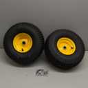 15x6.00-6nhs Lawn Mower Tires, Riding Lawn Mower Tires with 3 Offset Hub, 3/4 Bearing, Lawn Tractor Tires Compatible with John Deere Riding Mowers, 570LBS (2 Pack)