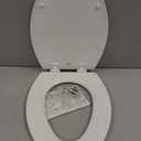 Bemis 1500EC 390 Lift-Off Wood Elongated Toilet Seat, Cotton White (Pack of 1)