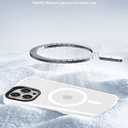 for iPhone 15 Pro Max case Fits MagSafe 10FT Drop Resistant Matte Skin Feeling Shockproof Back Cover Fits iPhone 15 Pro Max Phone Cases, White