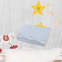 Baby Feeding Arm Pillow,Soft Cotton Bottle Nursing Arm Pillows for Newborn,Multifunctional Expandable,Portable and Washable,Ergonomic Nursing Essentials for Travel or Outdoor Use (Blue)