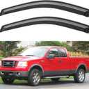 Window Rain Guards Visors for 2004-2008 Ford F150 Standard Cab/Supercab, Out-Channel Window Vent Wind Shades Shield Deflectors for 04-08 F-150 (Not for 2004 F150 Heritage)